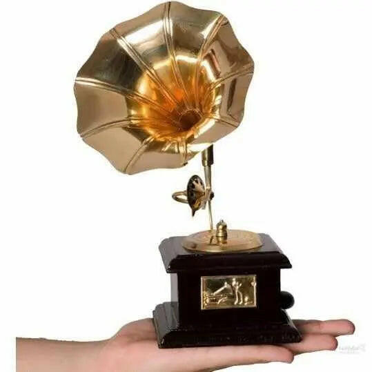 Antique Music Decorative Canon Brass Showpiece (10 cm x 10 cm x 23.75 cm, Red and Brown)