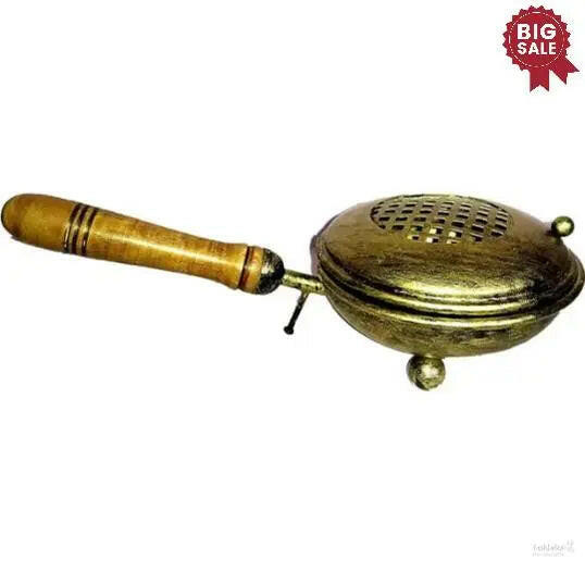 Charcoal Incense Burner, Loban Burner, Charcoal Incense Burner, Dhoop Dhuni Burner Sambrani Dhoop, Resin & Home Office Temple Prayer Butle