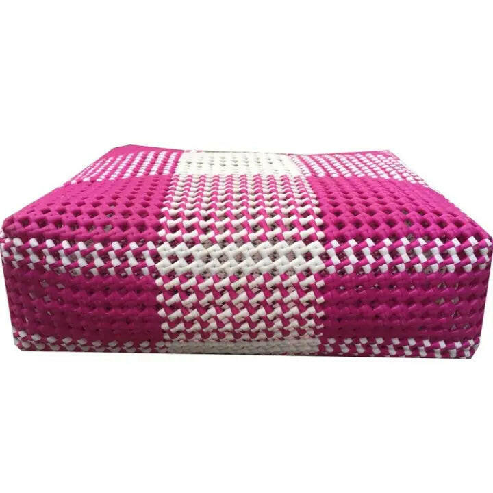 Fashtales handicrafts Handmade Koodai Shopping /Grocery Bag, Pink (30 x 9x 30 cm) | Wire Bag | Wirekoodai | Easy to Carry | Reusable Bag