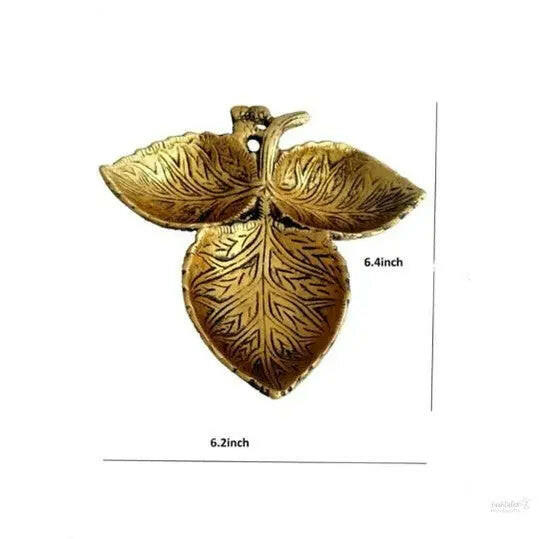 Metal table diya holder for home/office/dining decor- 16inch handmade