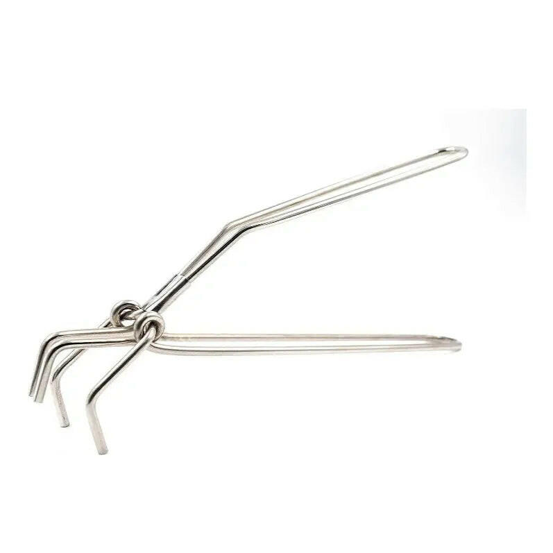 Fashtales Handicrafts Stainless Steel Chapati Roti Chimta with Pakkad Utensil Holder, 1 Ounce (DS_1076)