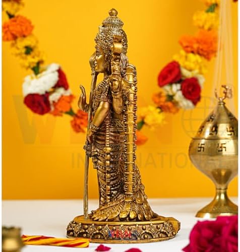 WELNO Antique Murugan Kartikeya Idol