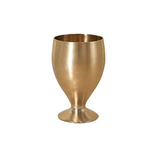 Fashtales Handicrafts Bronze Glass | Handmade Kansa Tumbler | Bronze Utensils for Ayurvedic Benefits | Kansa Utensils for Gifting Purpose | 175 ml