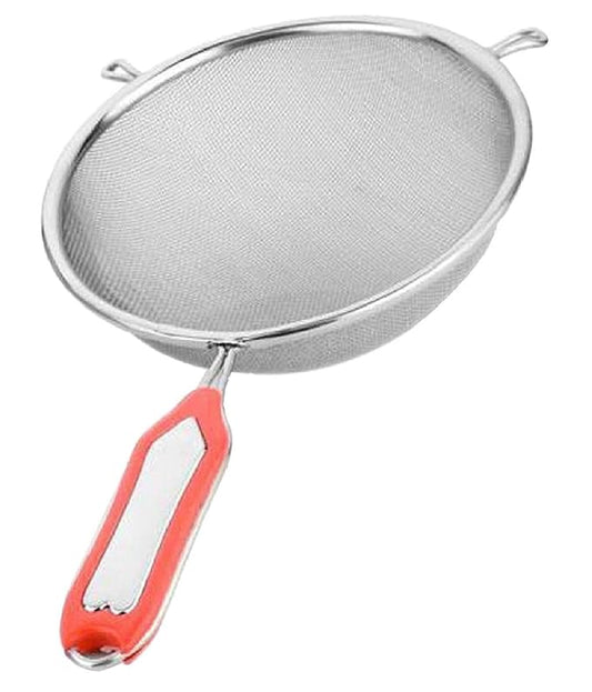 Fashtales Handicrafts Stainless Steel Soup & Juice Strainer/Liquid Filter (15 cm Diameter) Set of 1 Pcs (JST14), Silver, Standard,30L x 20W x 7H centimeters