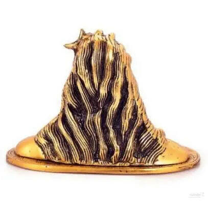 Adiyogi Shiva Statue Gold for Puja, Gift, Home, Office Decor and Car Dashboard | Mahadev Murti Idol | Shankara Statue- 12cm