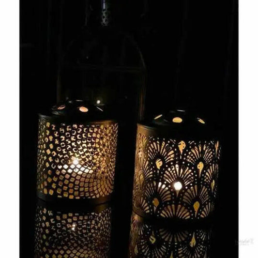 Antique Metal Lantern and Hanging Tealight Holder for Home Decor Items