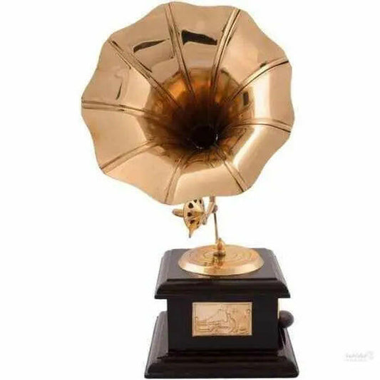 Antique Music Decorative Canon Brass Showpiece (10 cm x 10 cm x 23.75 cm, Red and Brown)