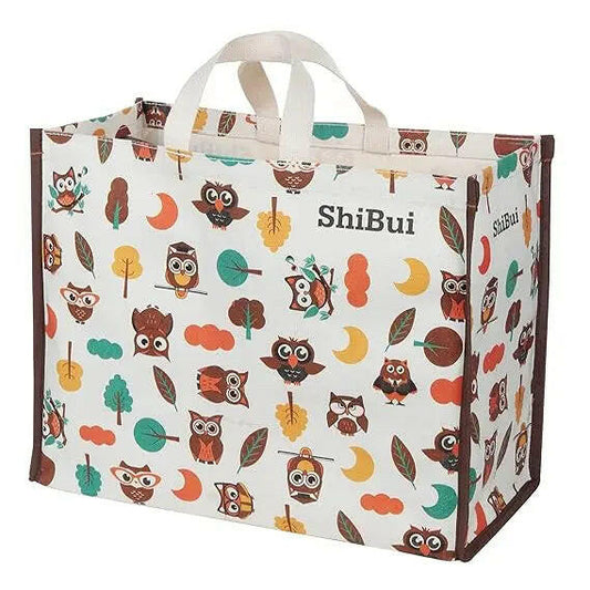 Fashtales handicrafts Big Heavy Duty Large Eco Waterproof Cotton Canvas Cloth Grocery Shopping Bag for Men Ladies Vegetable Milk Fruits with Hand Carry Handle Lunch Box Jhola Tote Bags (Owl) (1)