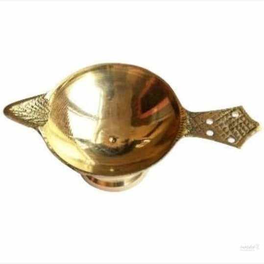 Brass Diya for Puja Small Size Akhand Diya for Puja || Heavy Base Aarti Diya || Deepak for Pooja Diwali Gift Item, Home Temple Decor, Temple