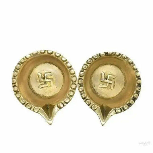 Brass Diyas for Pooja Room - Deepak Deepam Kundulu for Pooja/Diwali Decoration Items