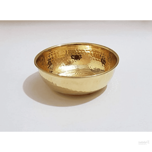 Brass Hammered Serving Bowl - Gold, 200ml