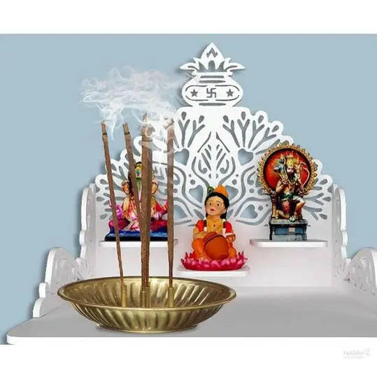 Brass Incense Sticks Holder, Agarbatti Stand With Ash Catcher
