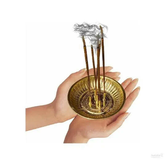 Brass Incense Sticks Holder, Agarbatti Stand With Ash Catcher