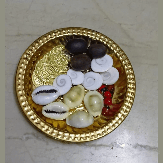 Brass Kubera Laks Pooja Padi/Kunjam Set