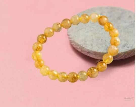 Citrine Zodiac Crystal Healing Bracelet For Adults Size : 8 Mm