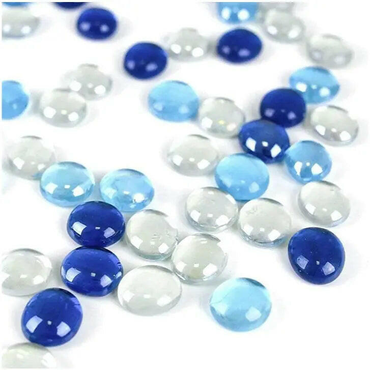 Decorative Super Shiny Glossy Glass Pebbles Stone for Vase Fillers Plant Pots Home Garden & Outdoor Decoration Fashtales Handicrafts