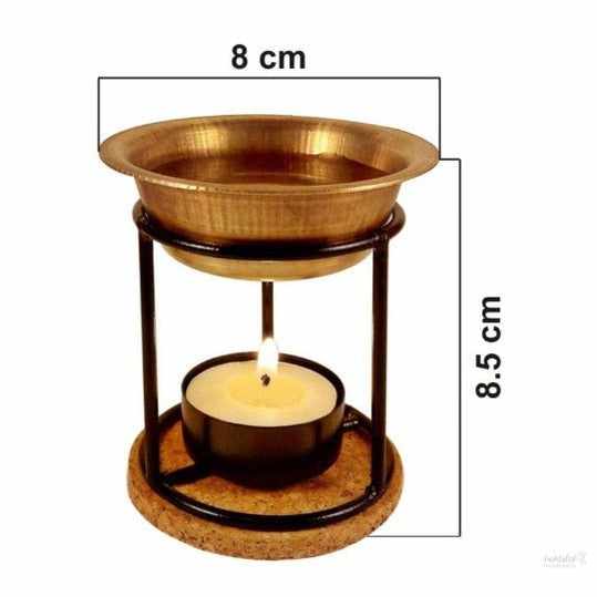 Exotic Brass Oil Diffuser (Use for Essential Oil, Aroma Oil, Diffuser Oil, SPA, Yoga, Meditation, Home Fragrance) (Exotic)