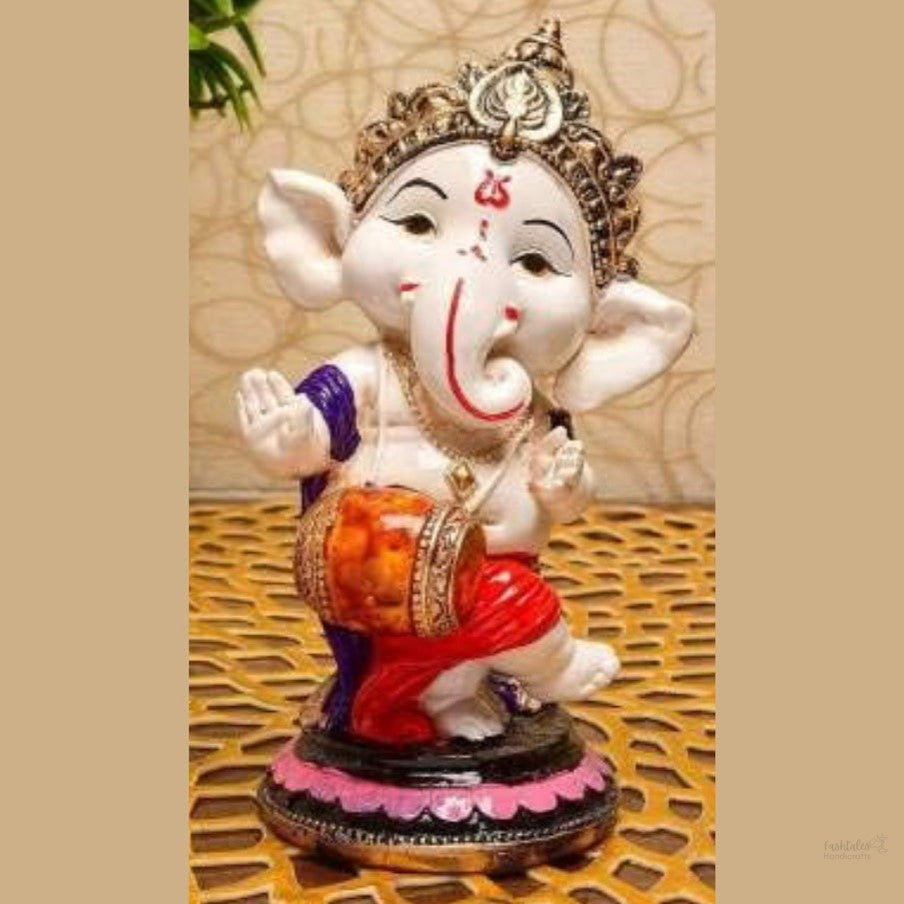 Fashtales Handicrafts Ganesh Showpiece (Dholak Ganesh, Standard)