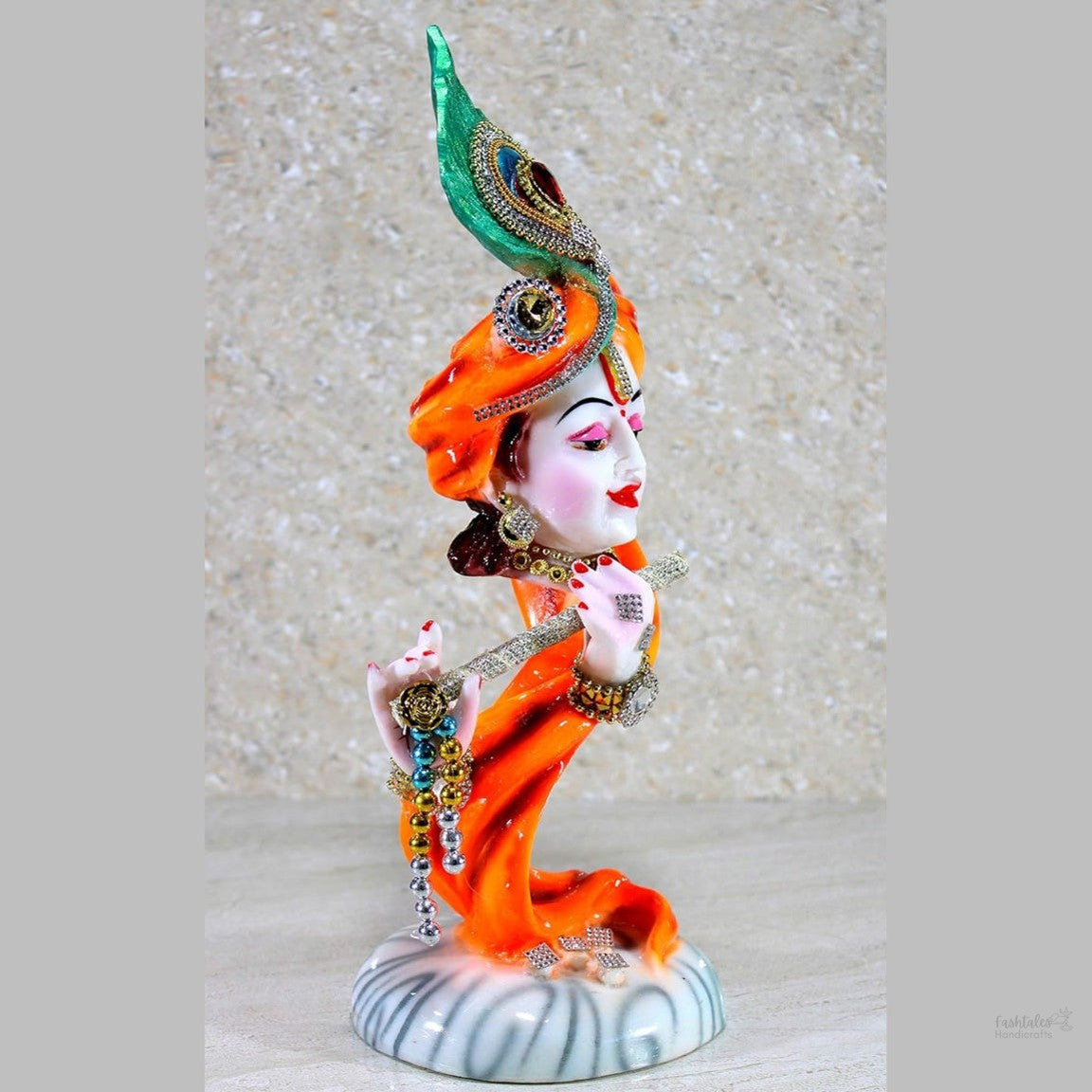 Fashtales Handicrafts Krishna Kishan Murti Idol Statue Sculpture (13.5")