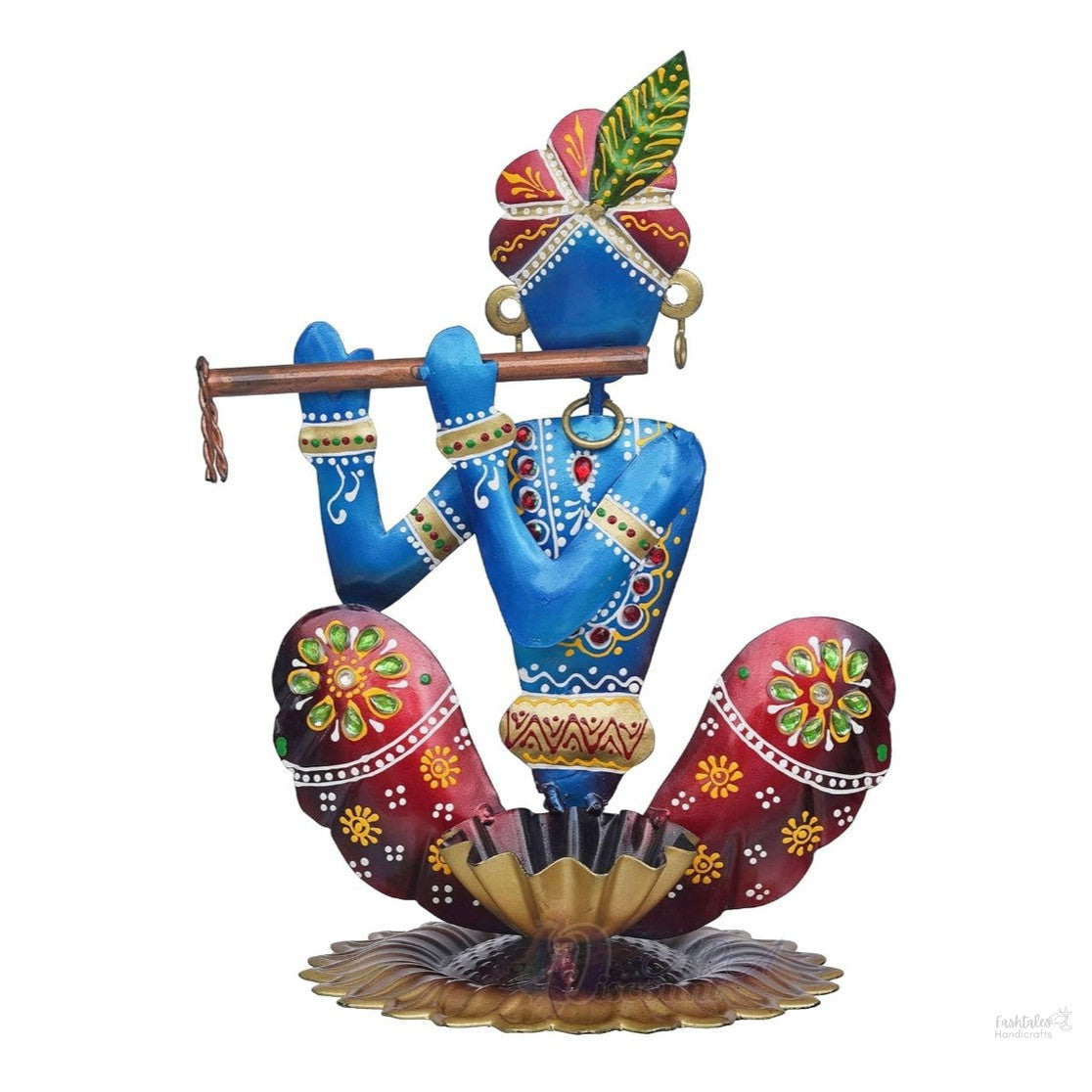 Fashtales Handicrafts Lord Krishna Idol for Gifts/Pooja Room Handcrafted Krishna Statue/House Warming Gift Items/Festival Gift Item