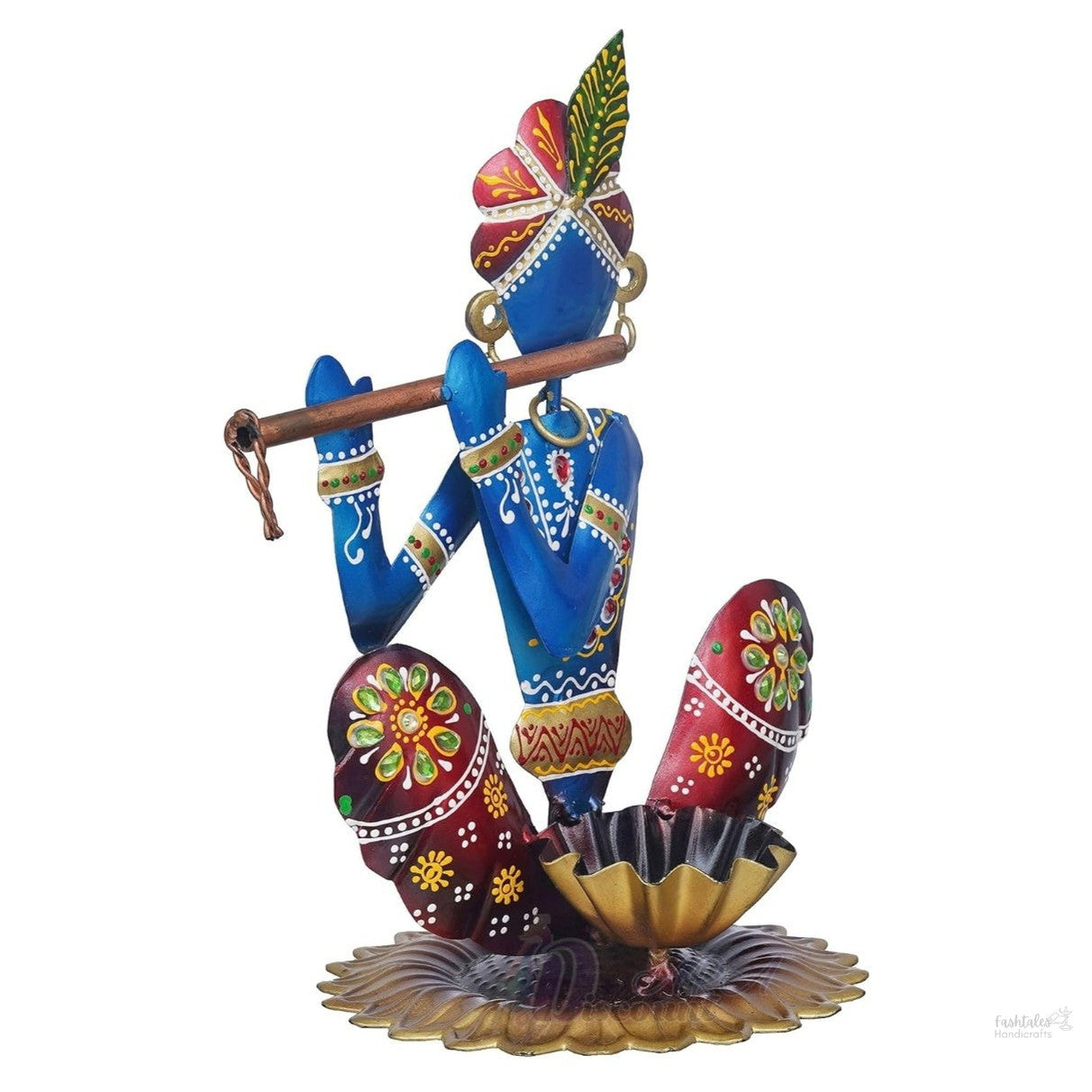 Fashtales Handicrafts Lord Krishna Idol for Gifts/Pooja Room Handcrafted Krishna Statue/House Warming Gift Items/Festival Gift Item