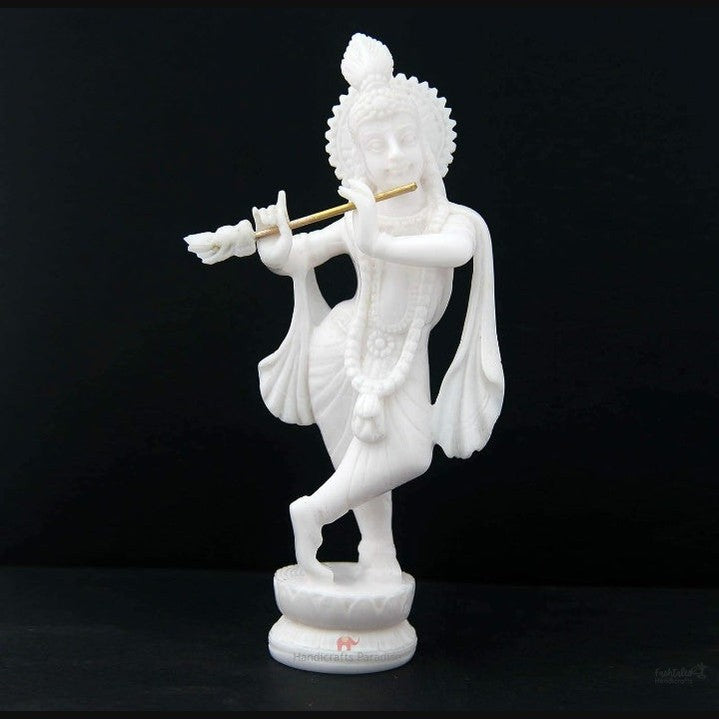 Fashtales Handicrafts Resin Standing Krishna Idol (6.4 cm x 3.8 cm x 14.6 cm)