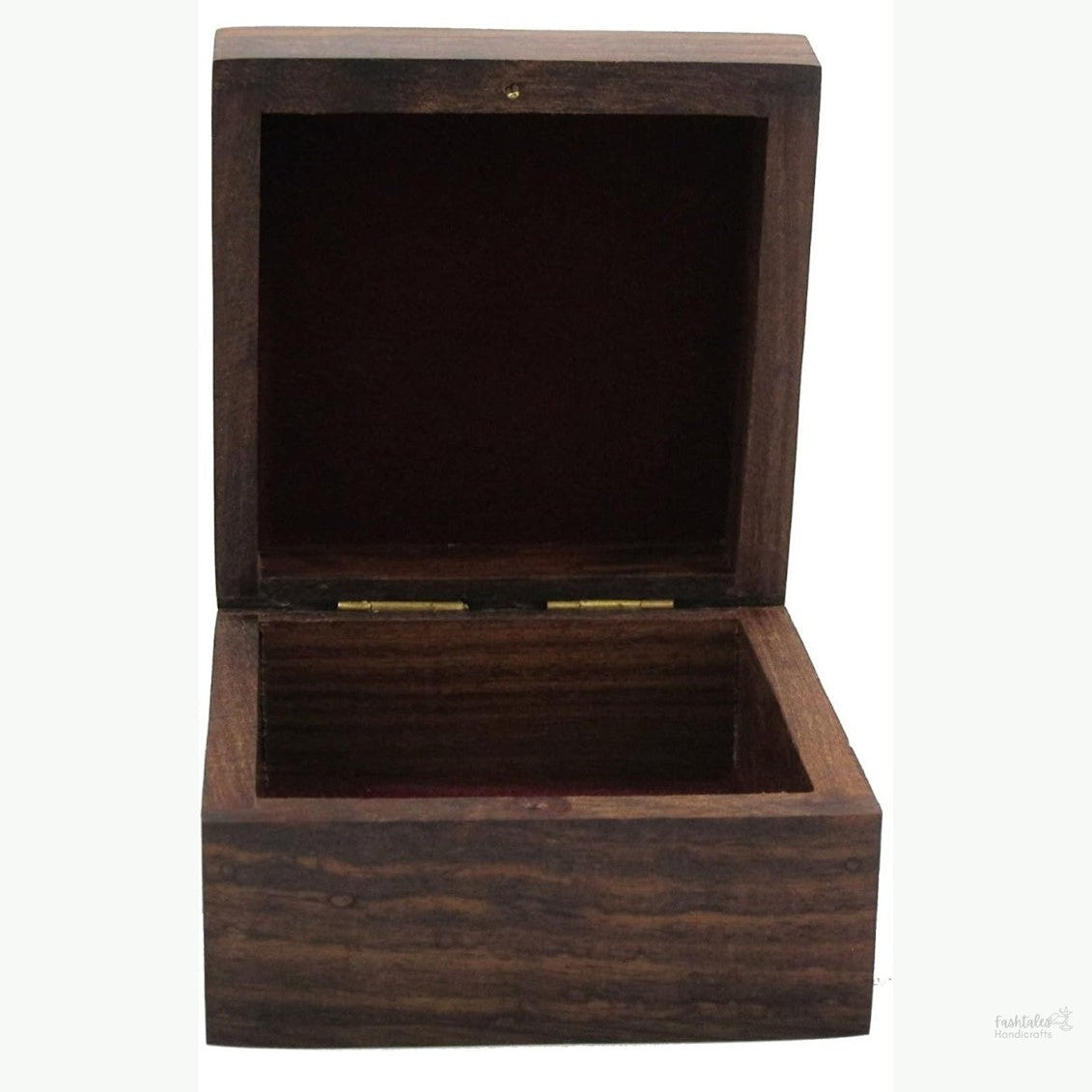 Fashtales Handicrafts Wooden Jewelry Box for Women - Precious Jewels Organizer (4x4 inch)