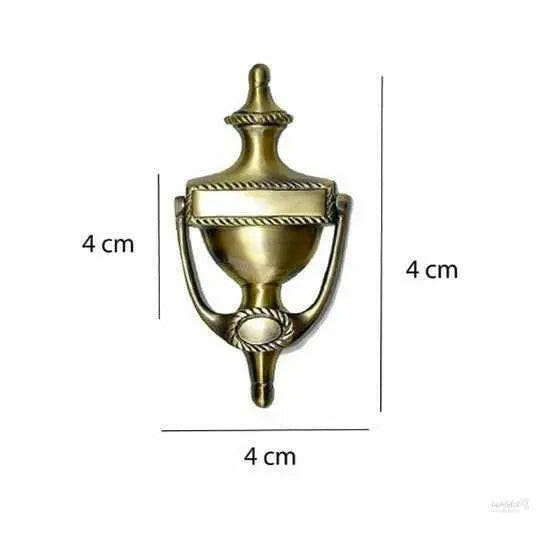 Georgian Quality Brass Door Knocker with Door Decor Antique Finish (Pack of 1)