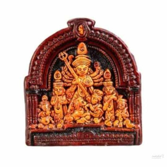 Handcrafted Terracotta Goddess Durga Idol for Home, Temple, Office, Living Room Decoration