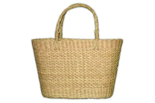 Fashtales handicraft Handmade Oval Shaped Tote Handbag For Women/Handwoven Dry Grass Straw Bag/Natural Sea Grass Fiber Jute Shopping Bag