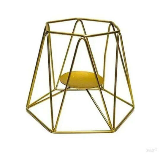 Iron Triangle Candle Holder
