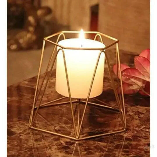 Iron Triangle Candle Holder