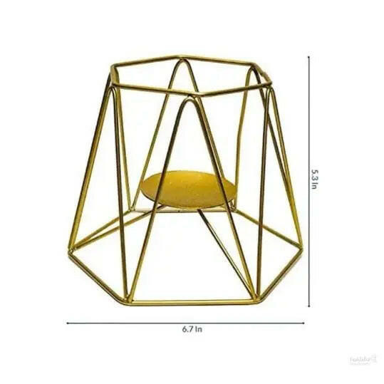 Iron Triangle Candle Holder