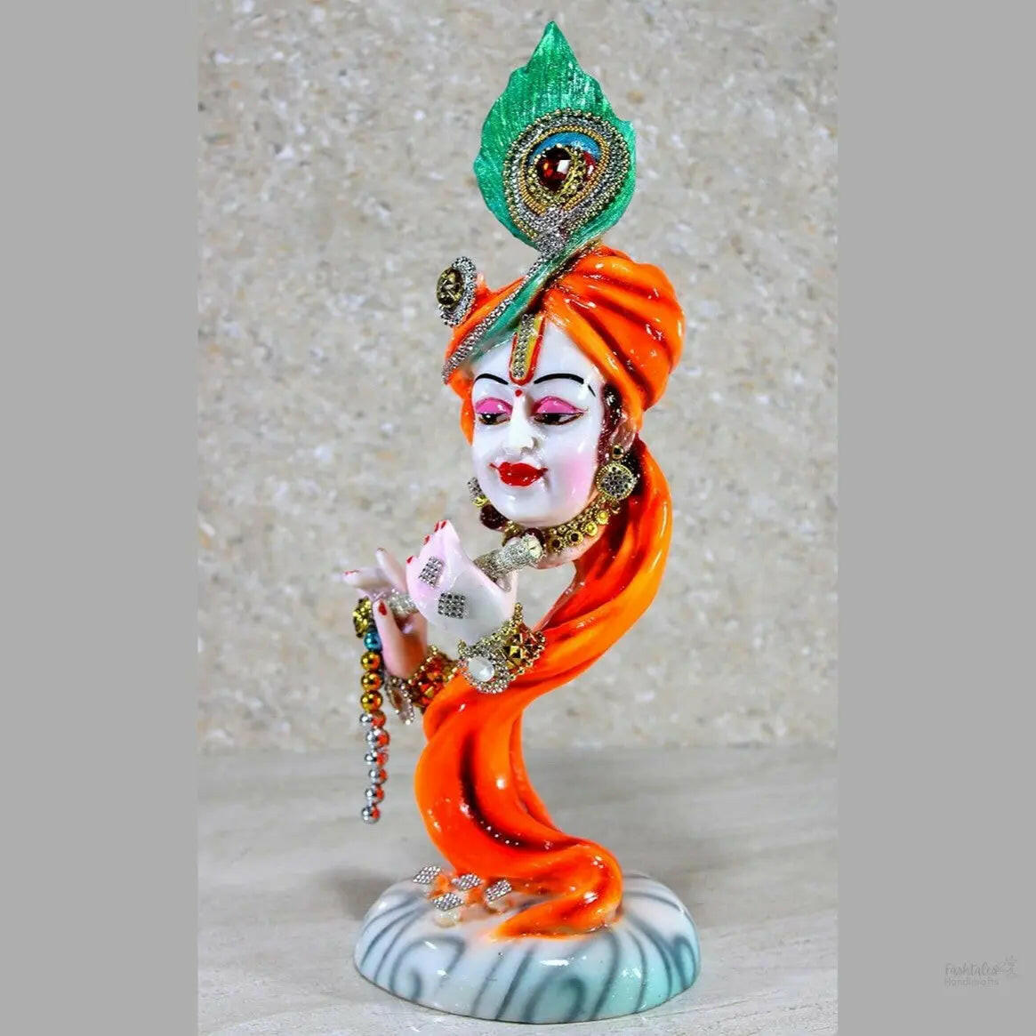 Fashtales Handicrafts Krishna Kishan Murti Idol Statue Sculpture (13.5")