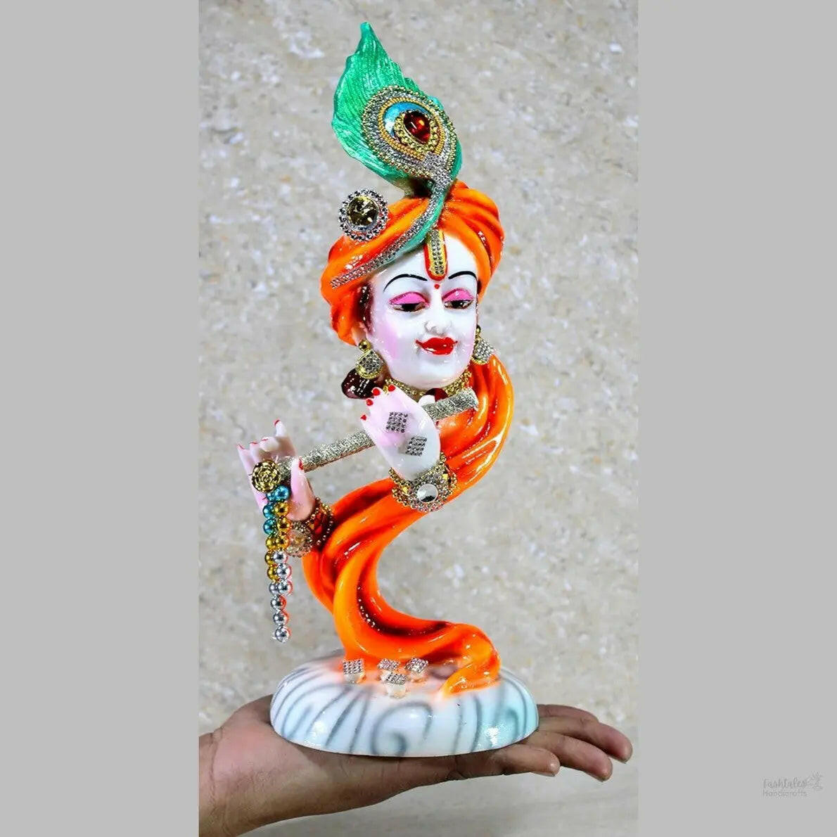 Fashtales Handicrafts Krishna Kishan Murti Idol Statue Sculpture (13.5")