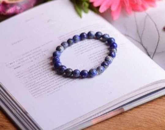 Lapis Lazuli Zodiac Crystal Healing Bracelet For Adults Size : 8 Mm Bracelet