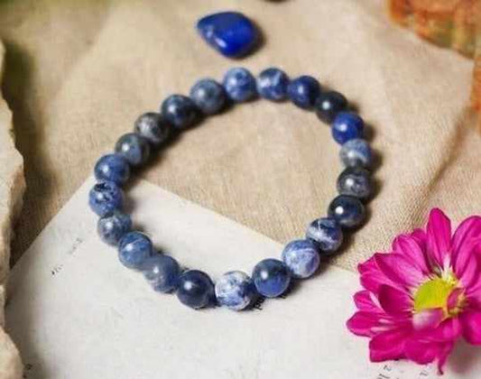 Lapis Lazuli Zodiac Crystal Healing Bracelet For Adults Size : 8 Mm Bracelet