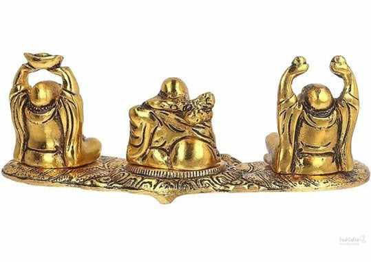 Laughing buddha idol for Vastu/feng shui Home and Office decor, Gift, car dashboard, Showpiece 7cm