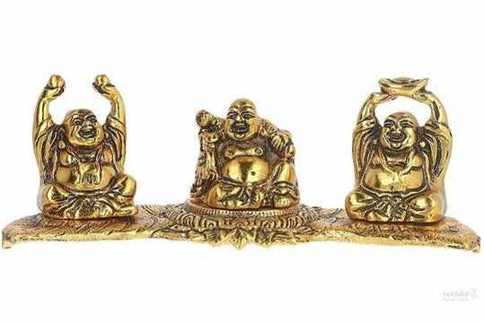 Laughing buddha idol for Vastu/feng shui Home and Office decor, Gift, car dashboard, Showpiece 7cm