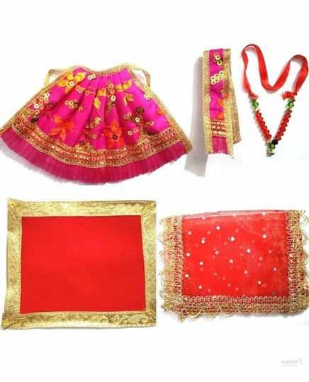 Mata Rani Dress/ Deity Dress/ Aasan/ Chunri/ Deity Dress Set