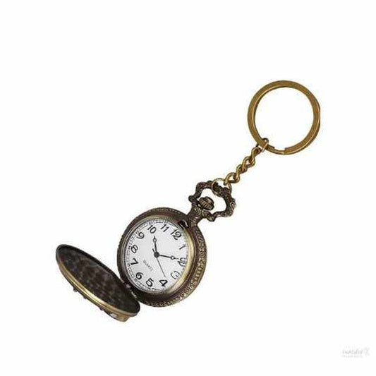 RainSound Metal Vintage Bike Pocket Watch Keychain