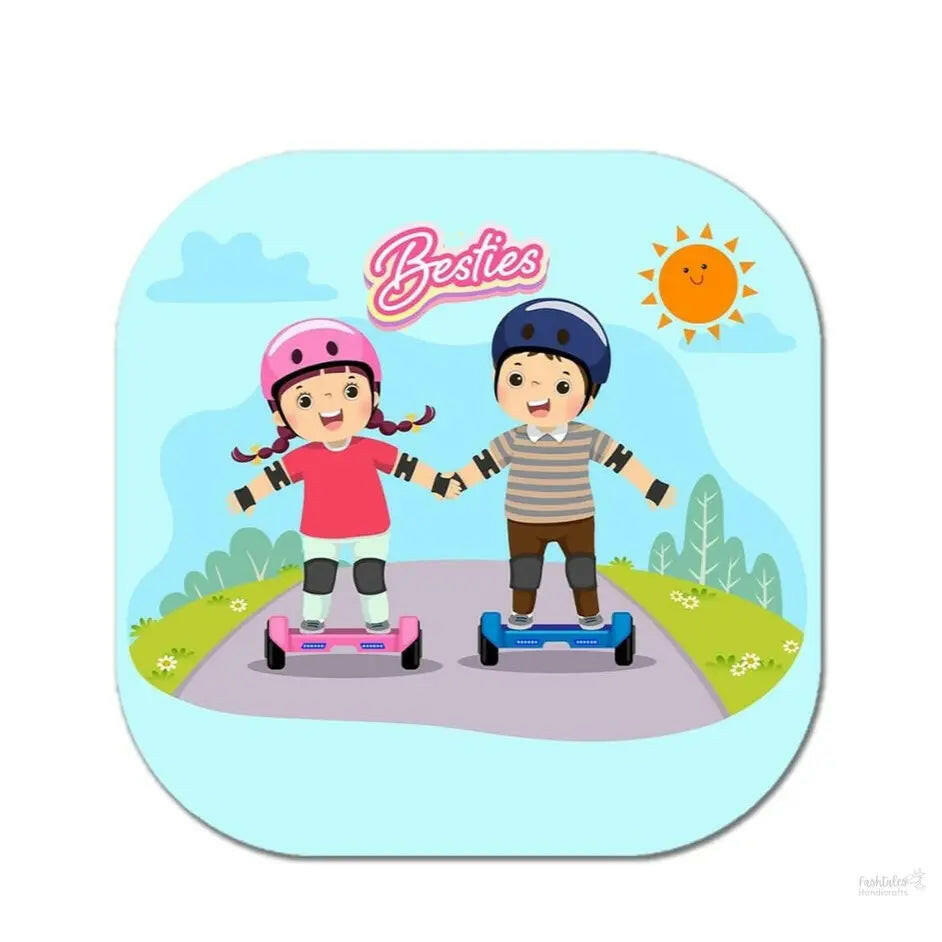 Fashtales Handicrafts Rakhi Magnet Gift for Brother and Bhabhi Lumba Floral Rakhi Kundan Bracelet Rakhi for Bhaiya Bhabhi Raksha bandhan Couple Pearl Rakhi Set of 2 Rakhi with Fridge Magnet Gift