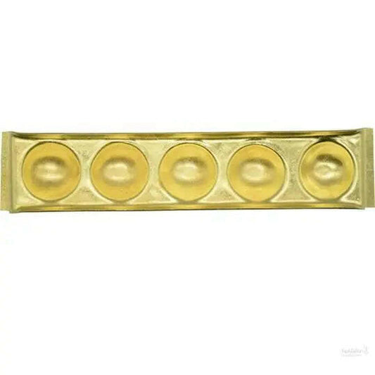 Rectangle Design Brass Ghee Diya Holder Small for Pooja Room