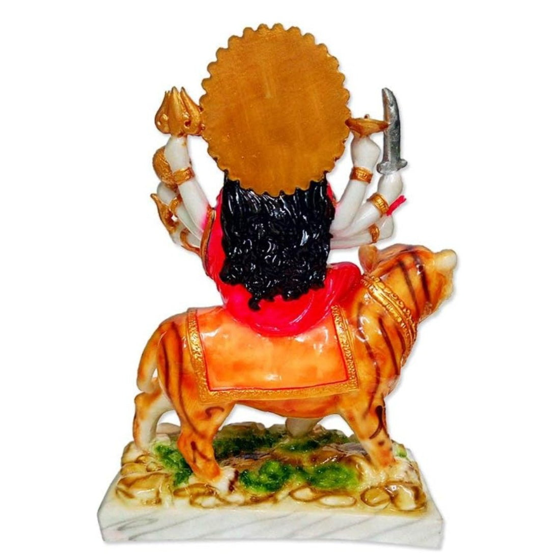 Fashtales Handicrafts Finishing Maa Durga Devi Idol Gift Item Made of Marble(Pack of 1)