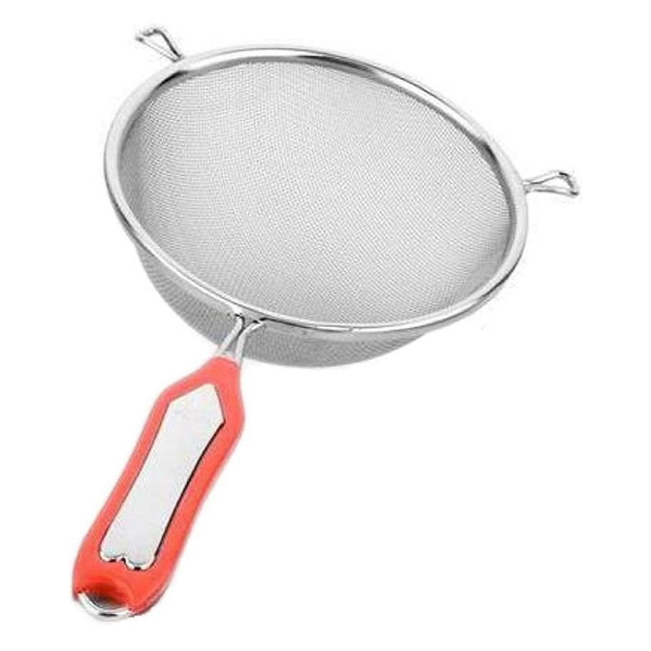 Fashtales Handicrafts Stainless Steel Soup & Juice Strainer/Liquid Filter (15 cm Diameter) Set of 1 Pcs (JST14), Silver, Standard,30L x 20W x 7H centimeters