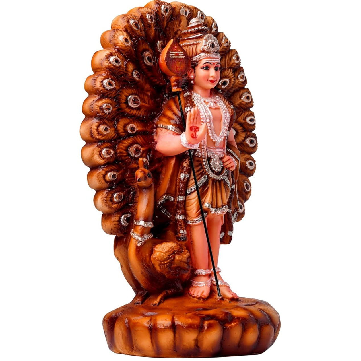 Fashtales handicrafts Lord Murugan Showpiece - Decorative Hindu God Kumaraswamy Idol