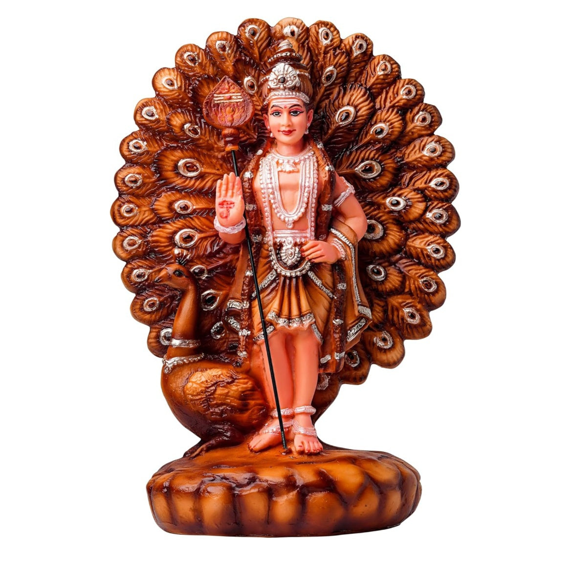 Fashtales handicrafts Lord Murugan Showpiece - Decorative Hindu God Kumaraswamy Idol