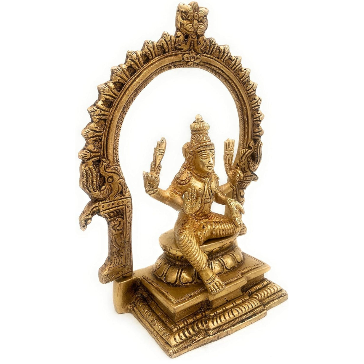 Fashtales handicrafts Brass Lord Karthikeyan Idol | Murugan Statue | Kumaraswamy | Swaminatha Murti | Subramanya | Kumara| Mahasena | Shanmukha | Subrahmanya