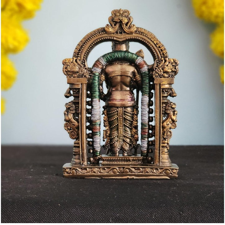 Fashtales handicrafts Lord Murugan Statue Kartikeya Statue 5 INCH Resin Bronze Finished for CAR Dashboard Ideas Son of Shiva Sculpture for Home and