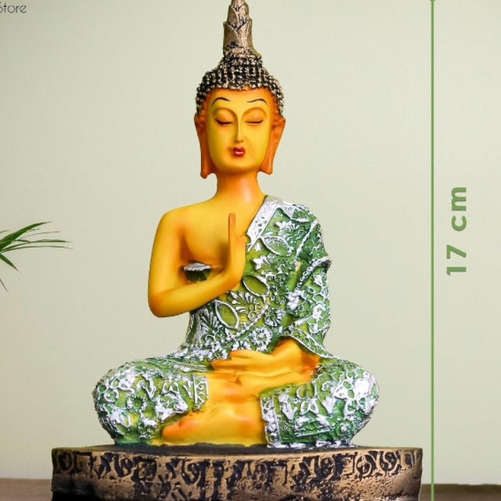 Fashtales handicrafts Poly Resin Sitting Wisdom Lord Buddha